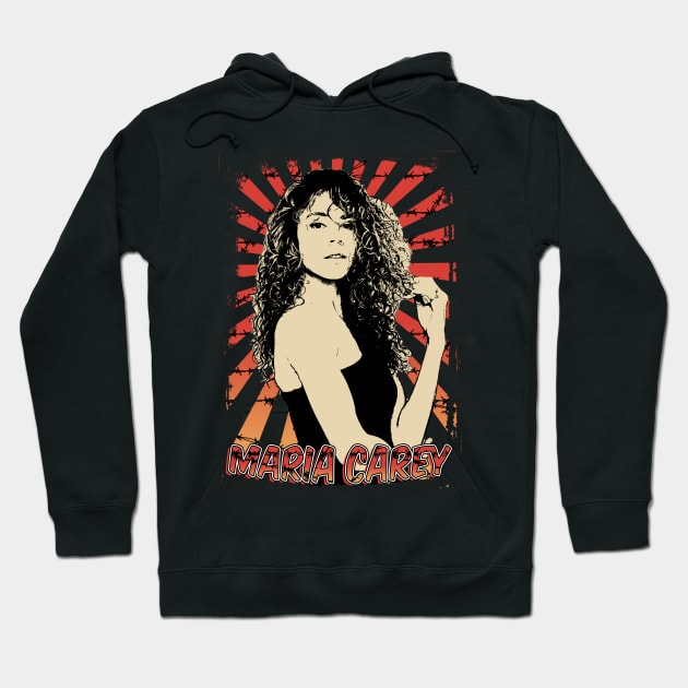 Mariah Carey 80s  Retro Vintage Aesthetic Hoodie by Ihkwan Art